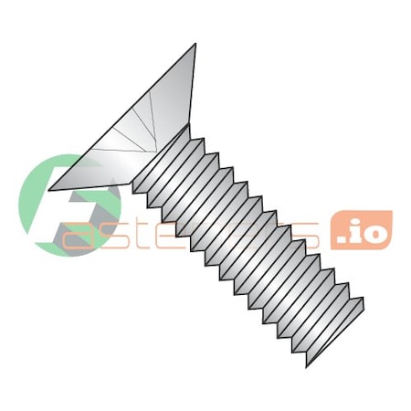 #2-56 X 3/16 In Phillips Flat Machine Screw, Plain 18-8 Stainless Steel, 5000 PK